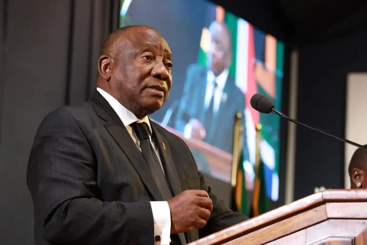 Image from Central News South Africa: 🔴President Ramaphosa Engages Youth Beneficiaries of PYEI and PES in P...