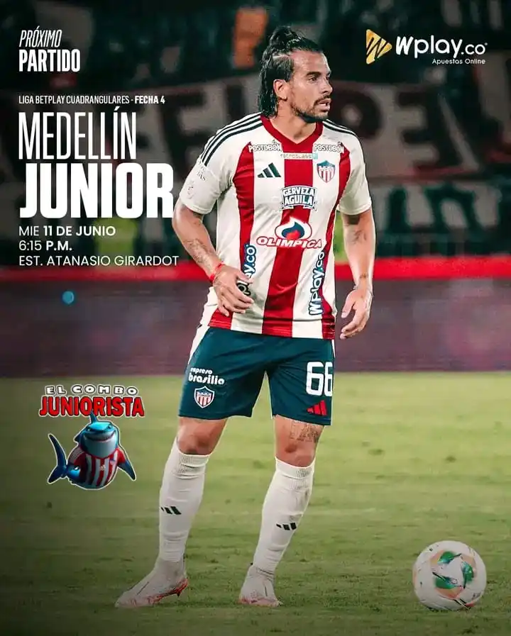 Image from El Combo Juniorista 💪🏻🦈🇦🇹♥️: 🔥🦈 ¡PRÓXIMO PARTIDO! @wplay.co <a class="text-blue-500 hover:under...