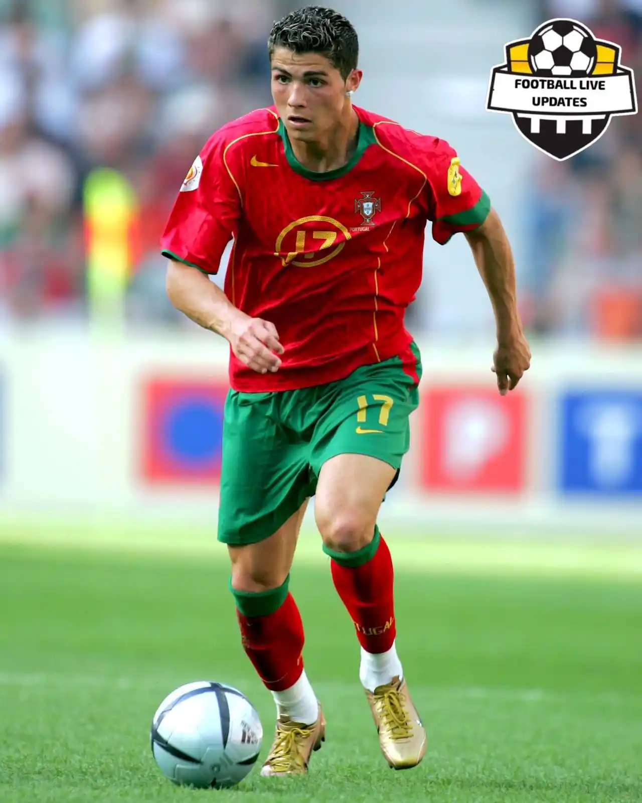 Image from Football News: 🇵🇹 On this day, 21 years ago, Cristiano Ronaldo played his first EUR...