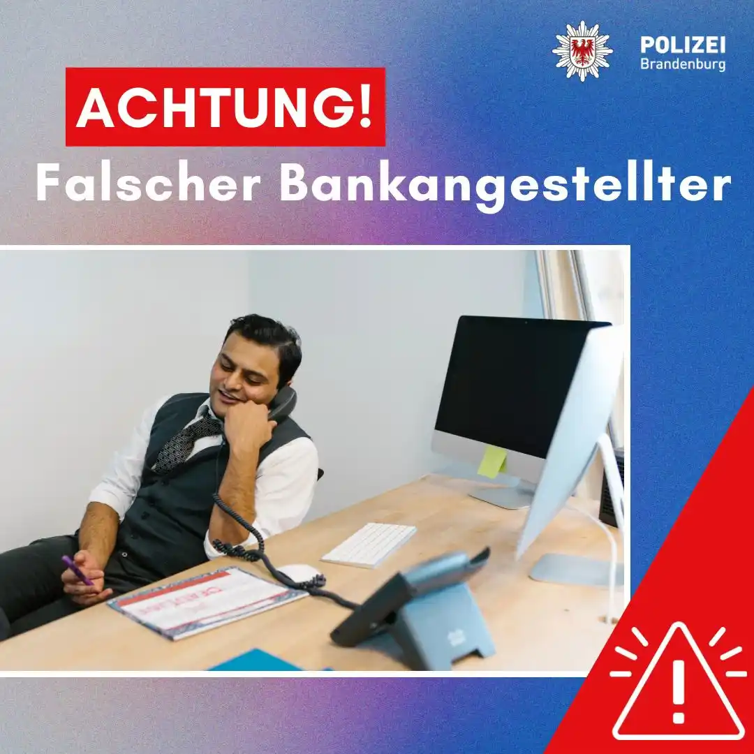 Image from Prävention Polizei BB: Standen Sie schon mal in telefonischem Kontakt mit Bankmitarbeitern? ...