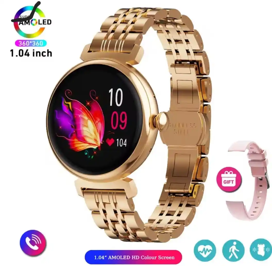 Image from Ali Online Deals: Stylish 1.04" AMOLED Ladies Smart Watch! Always-on display, Bluetooth ...