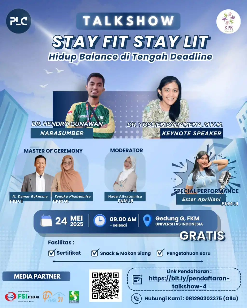 Image from 𝗦𝗵𝗮𝗿𝗲 𝗜𝗻𝗳𝗼 (𝗨𝗜): [TALKSHOW MAHASISWA - OPEN REGISTRATION]  STAY FIT, STAY LIT: Hidup Ba...