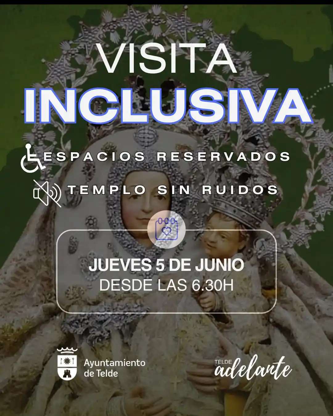 Image from Ayuntamiento de Telde: 🤝Telde garantiza una visita inclusiva a la Virgen del Pino con espaci...