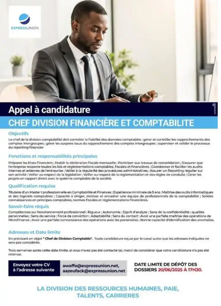 Image from Arch Africa Careers (#AAC): Veuillez soumettre vos candidatures aux adresses email :   awaffo@expr...