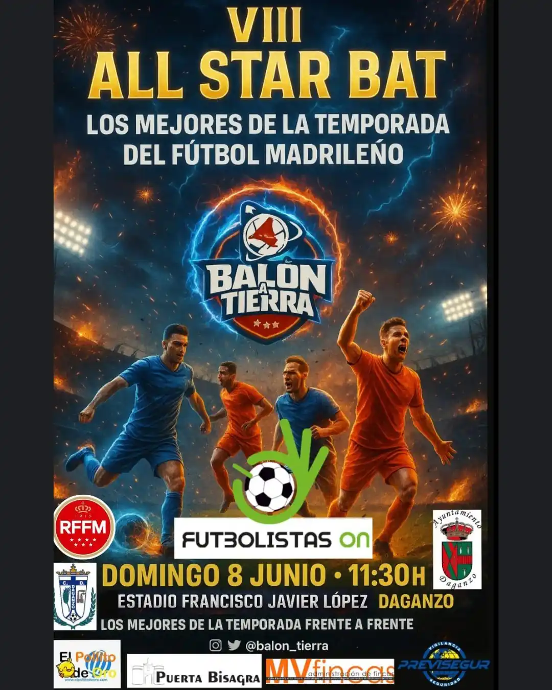 Image from Ayuntamiento de Daganzo de Arriba: ⚽ VII ALL START BAT ⚽ Domingo 8 de junio en el Campo Municipal de Depo...