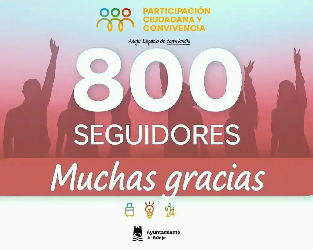 Image from Adeje, espacio de convivencia: 🎉🎉 ¡Ya somos 800 en el canal! 🎉🎉 Estamos de fiesta doble porque h...