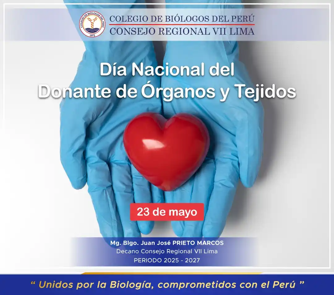 Image from CBP - CONSEJO REGIONAL VII LIMA: ❤️ 23 de mayo – Día Nacional del Donante de Órganos y Tejidos ❤️ Hoy ...