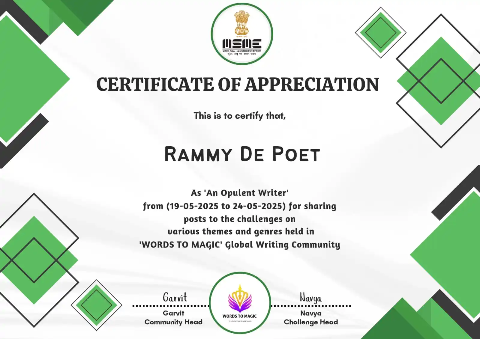 RAMMY_THE_POET Creative Hub post