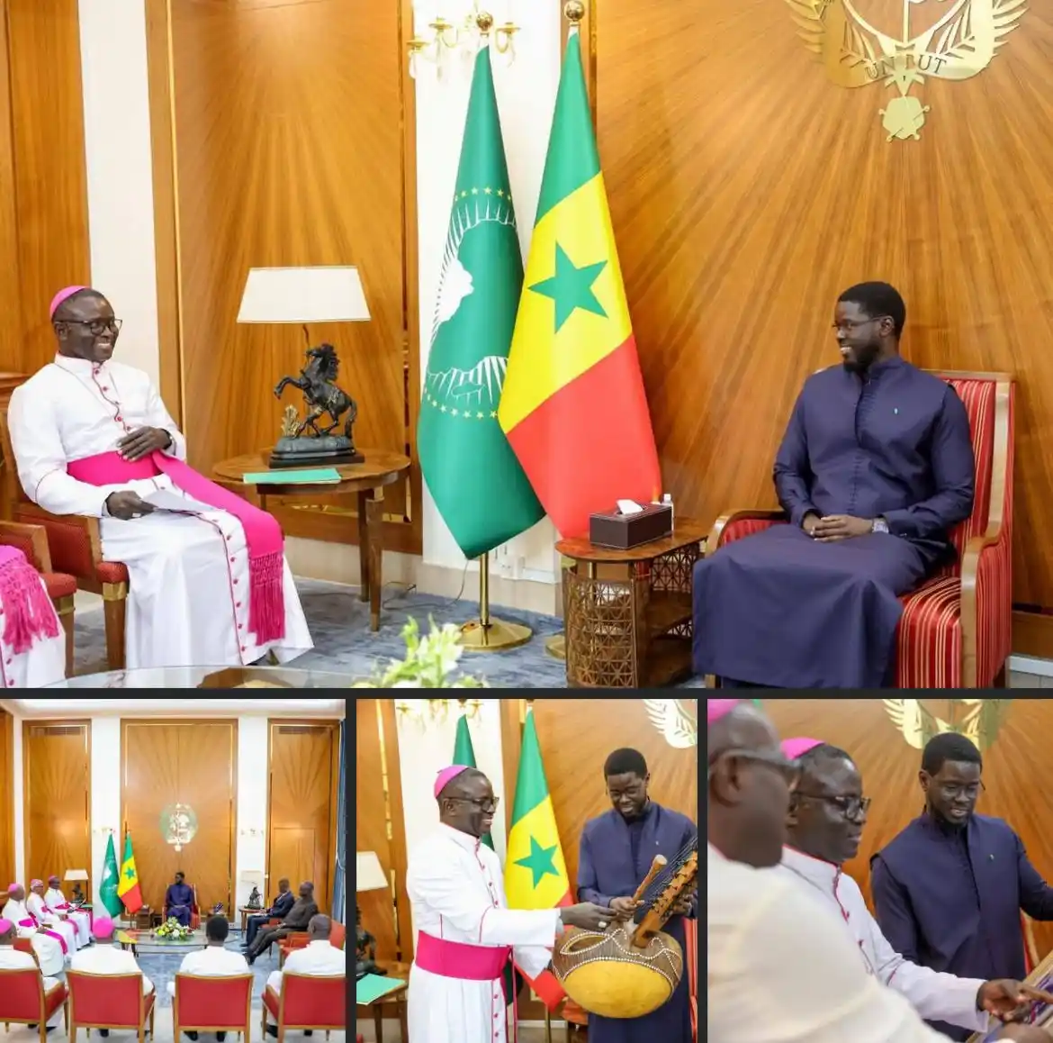 Image from PASTEF-Les Patriotes -/2050 🇸🇳: À la tête d’une délégation d’évêques du Sénégal, l’archevêque de Dakar...