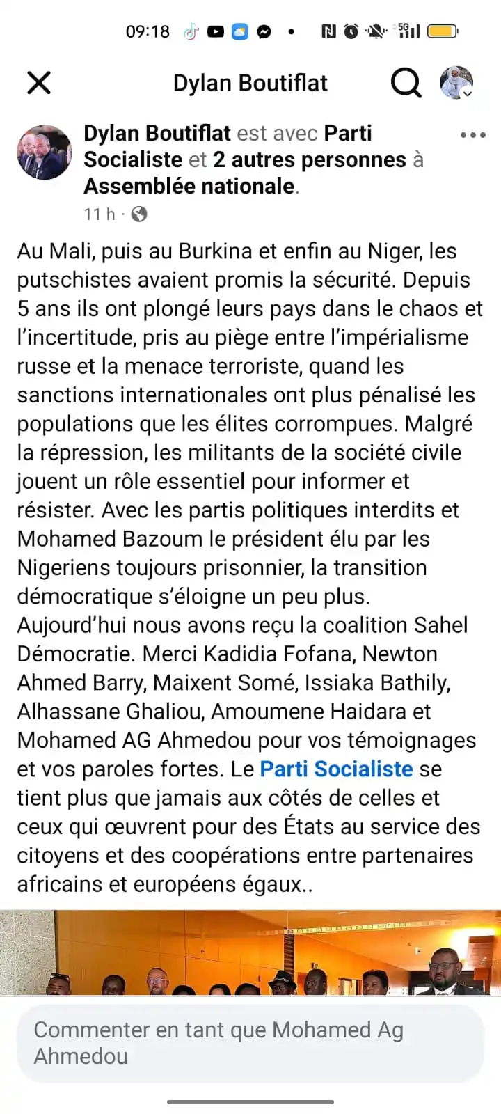 Image from Le Méhari Post de Mohamed AG Ahmedou du MTRM: Au Mali, puis au Burkina et enfin au Niger, les putschistes avaient pr...