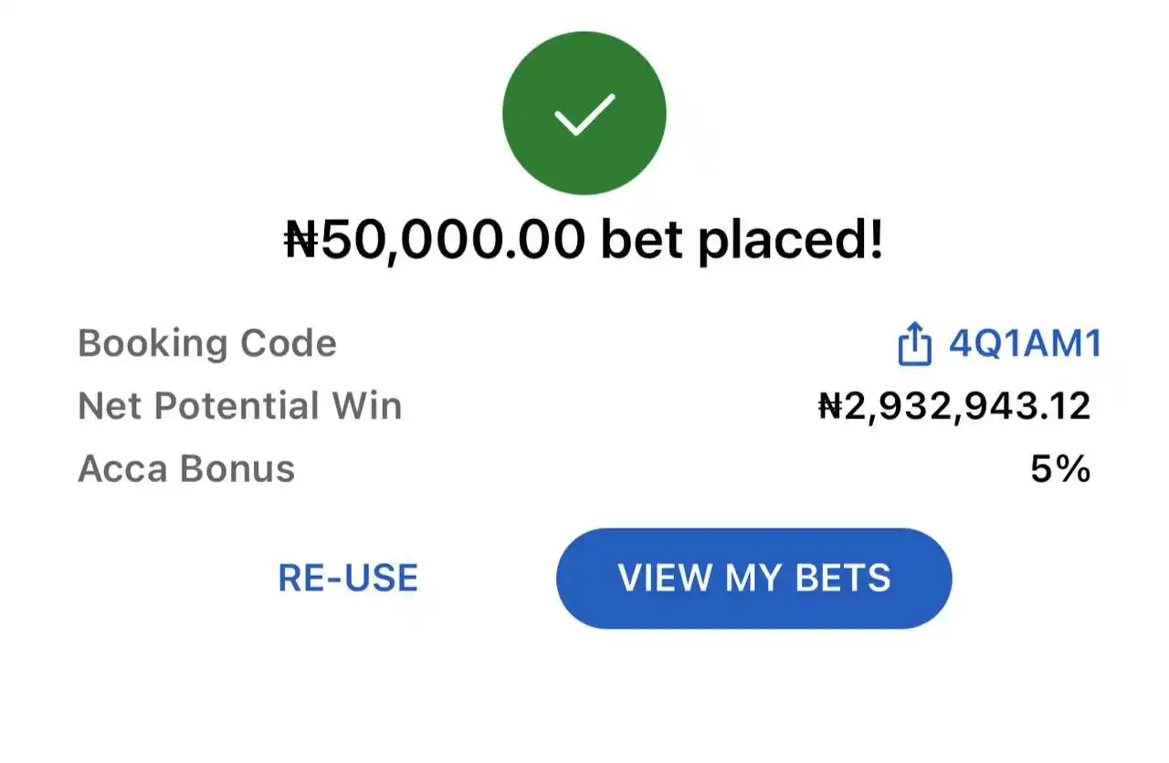 Image from Emmanuel Oc KING OF ALL SPORT: AUDACIOUS ODD ON BETKING CODE 👉🏻UY2CQ6 - 45 ODDS 👉🏻7Z161Y - 10 ...
