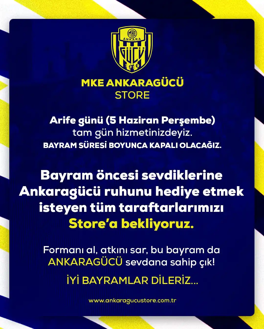 Image from MKE Ankaragücü: Birlik, beraberlik ve dayanışmanın simgesi olan bu mübarek bayram önce...