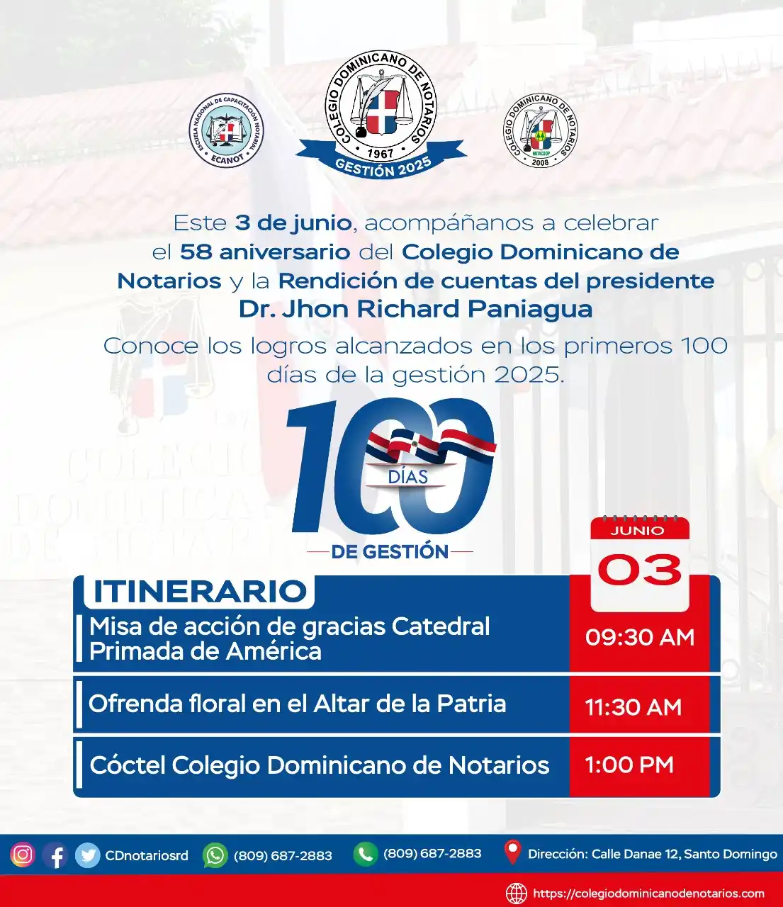 Image from Un Notario Para TODOS 🧑⚖️🧑🏾⚖️🧑✈️🧑🌾🧑🏫🧓: ¡Celebramos 58 años de historia notarial! Este 3 de junio, acompáñano...