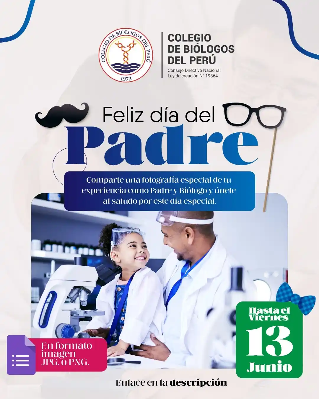 Image from CBP - CONSEJO REGIONAL VII LIMA: 📸👨🔬 ¡Celebremos juntos el Día del Padre! Desde el Colegio de Biól...