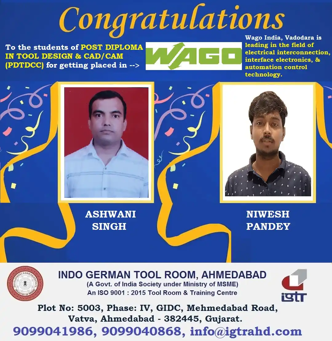 INDO GERMAN TOOL ROOM, AHMEDABAD post
