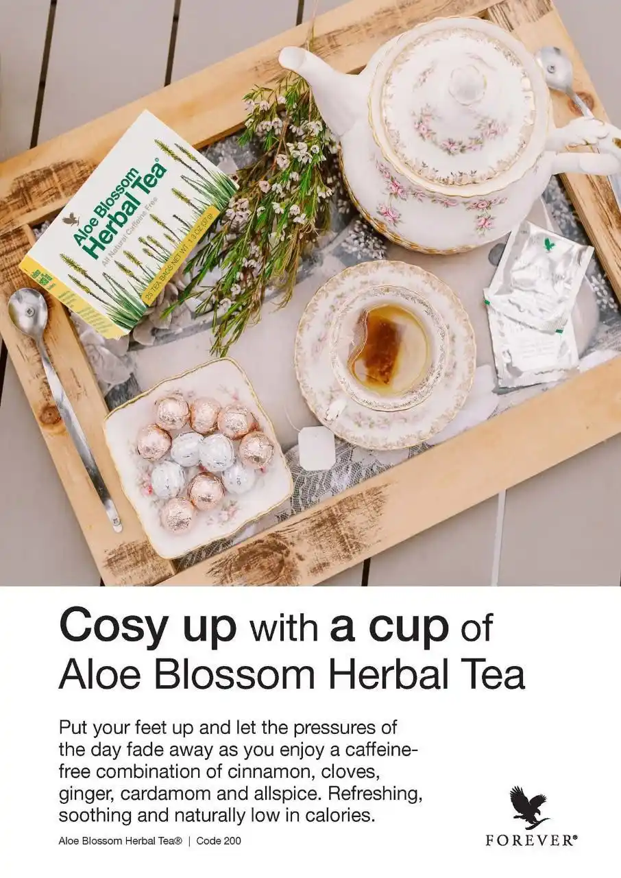 Image from InspiredTito : Each time you open a new bag of Aloe Blossom Herbal Tea®, you’ll be we...