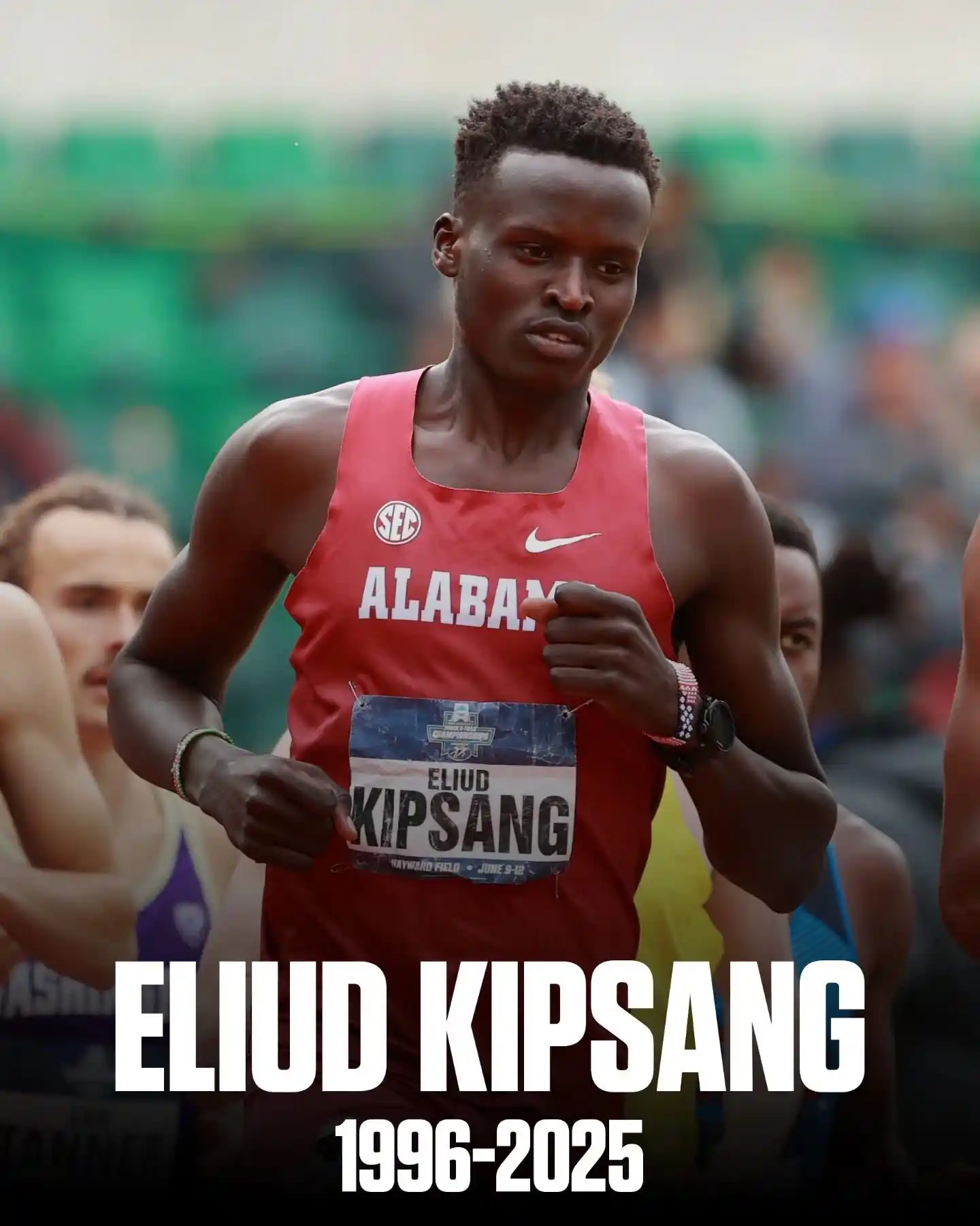 Image from ASVG Media: Eliud Kipsang has died at the age of 28 years old after suffering card...