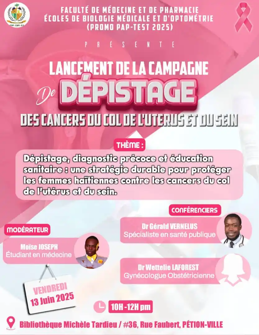 Image from Espace des Étudiants (EE) 🎊💡📚🕯: En prélude à la campagne annuelle de dépistage des cancers du col de l...