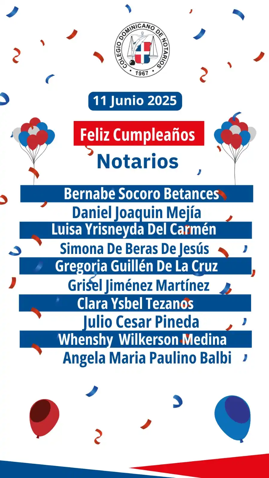 Image from Un Notario Para TODOS 🧑⚖️🧑🏾⚖️🧑✈️🧑🌾🧑🏫🧓: Feliz cumpleaños Notarios 🎉🎈...