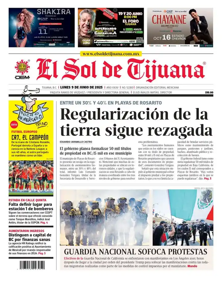 Image from El Sol de Tijuana: *¡Feliz inicio de semana, lectores!* 🌞 Les compartimos la informació...
