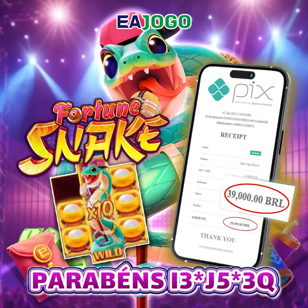 Image from EABET| Canal Official ®: 📢FORTUNE SNAKE JACKPOT! (http://eabet.cc/) 🌟🌟 Parabéns ao nosso in...