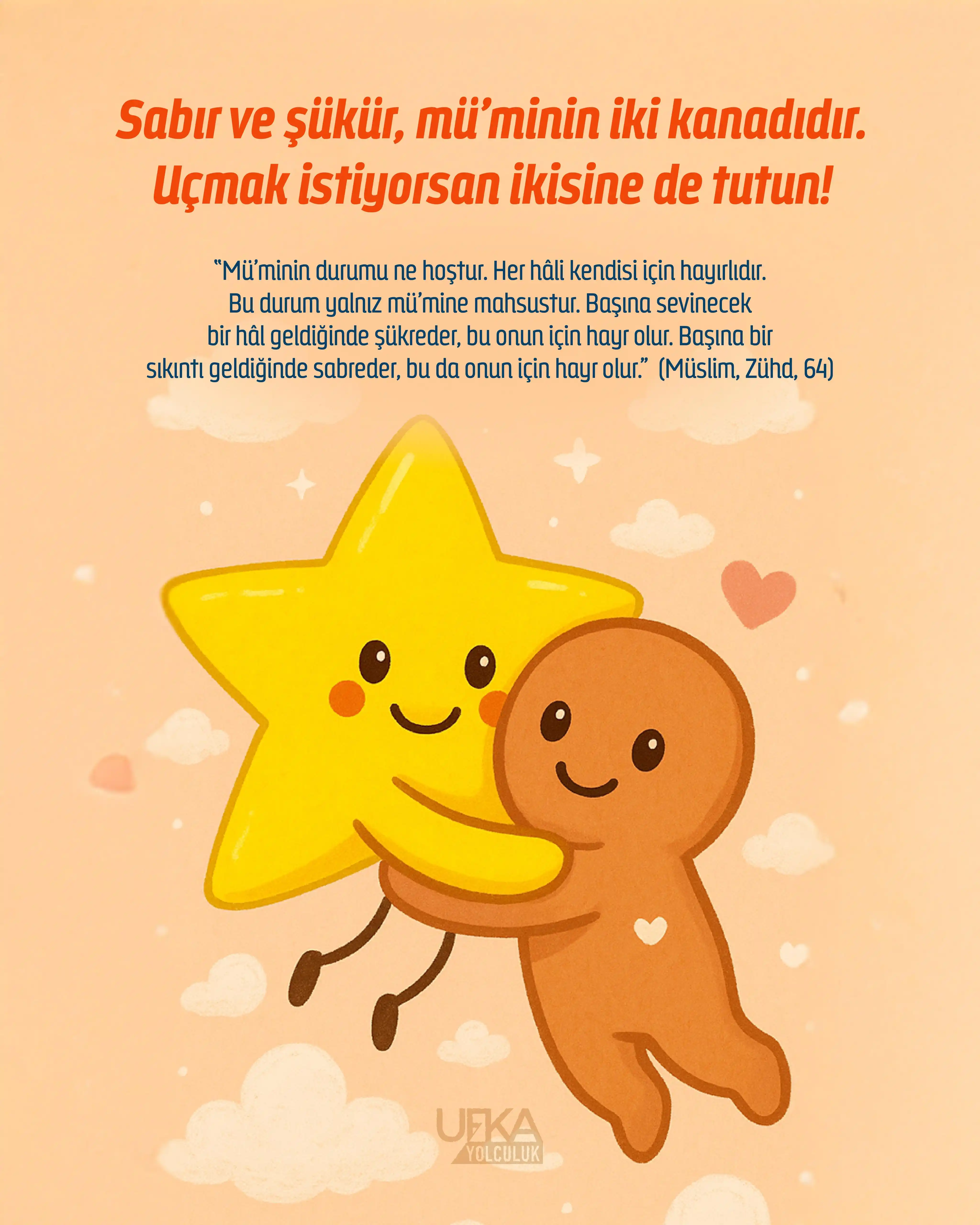 Image from Ufka Yolculuk 📚📖✈️: İman, sabırla ayakta durur, şükürle yeşerir. Allah, bu iki hâlin sahib...