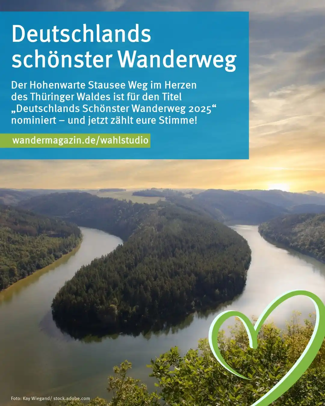 Image from Freistaat Thüringen: *Jetzt abstimmen für Thüringen!* 💚 Der Hohenwarte Stausee Weg im Her...