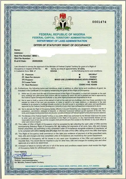 Image from CAGS Luxurious Properties: Location: Gousa Abuja  Size: 97 Hectares  Price: N10B  Professional Fe...