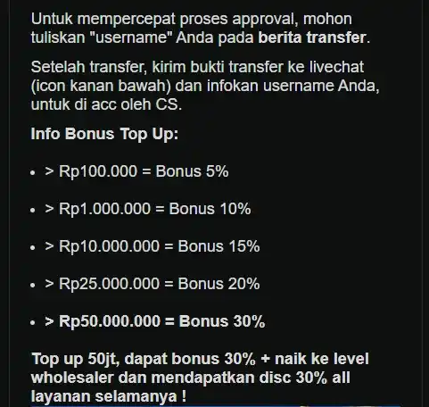 Image from Bisnison SMM Panel: Min deposit *Rp100.000* sudah dapat *bonus 5%* , khusus metode transfe...