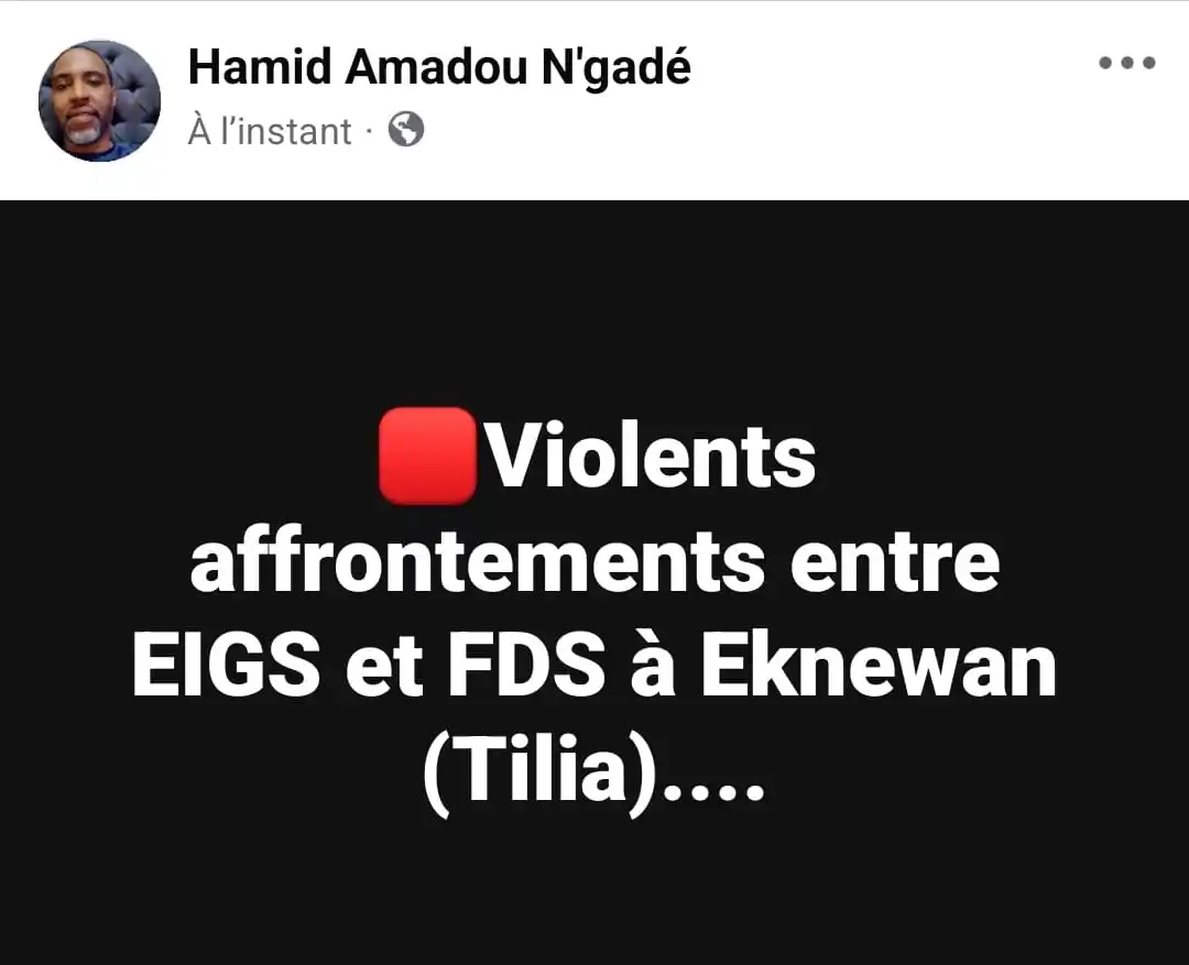 Image from Le Méhari Post de Mohamed AG Ahmedou du MTRM: 🇳🇪Urgent, 🛑 Le Niger reçoit un nouveau coup dur de l'Etat islamiq...
