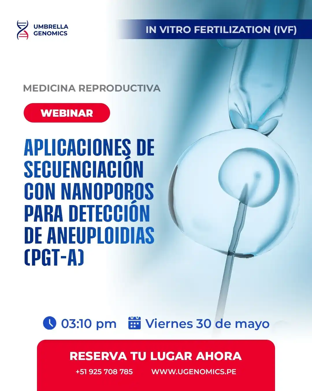 Image from CBP - CONSEJO REGIONAL VII LIMA: 🔬✨ ¡No te pierdas este Webinar gratuito de Medicina Reproductiva! ✨🔬...