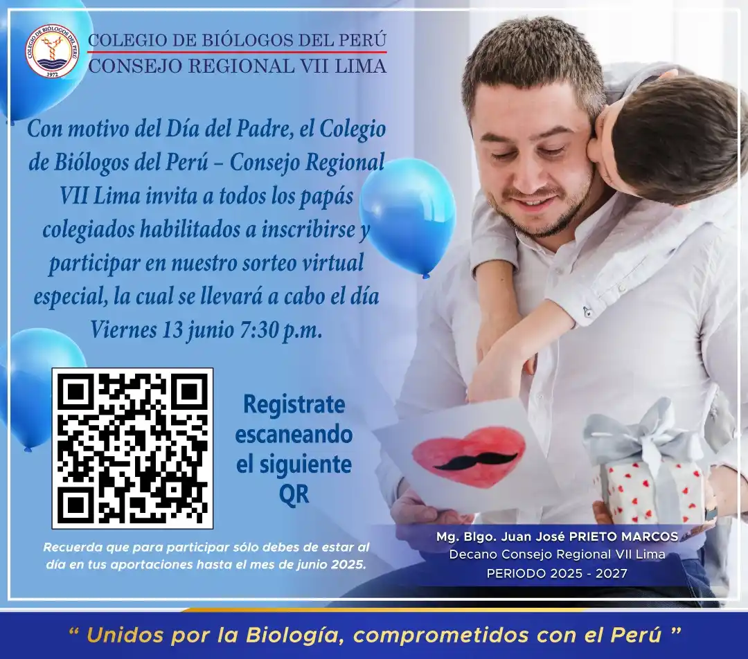 Image from CBP - CONSEJO REGIONAL VII LIMA: ¡Papás biólogos, esta celebración es para ustedes! 👨🔬🎉 El Colegio...