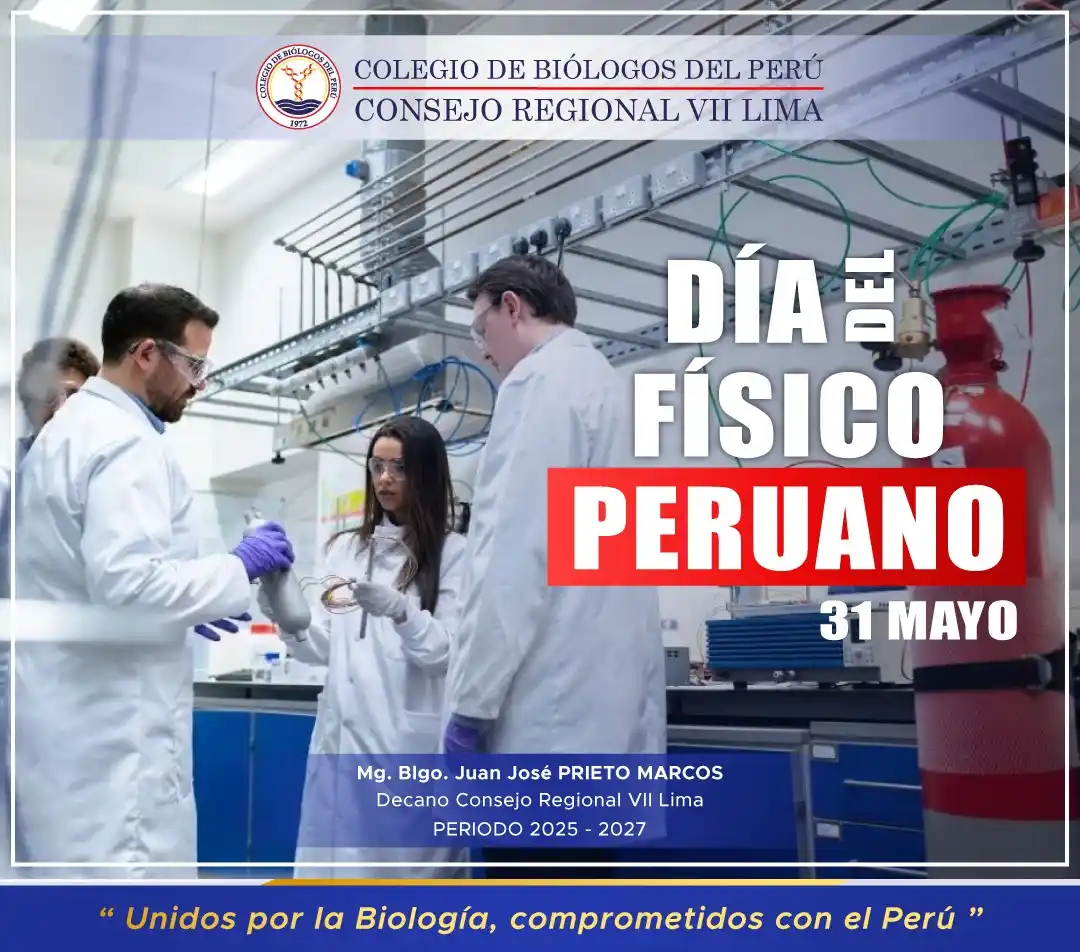 Image from CBP - CONSEJO REGIONAL VII LIMA: 🔬🇵🇪 Hoy, 31 de mayo, saludamos con orgullo a quienes con ciencia, a...