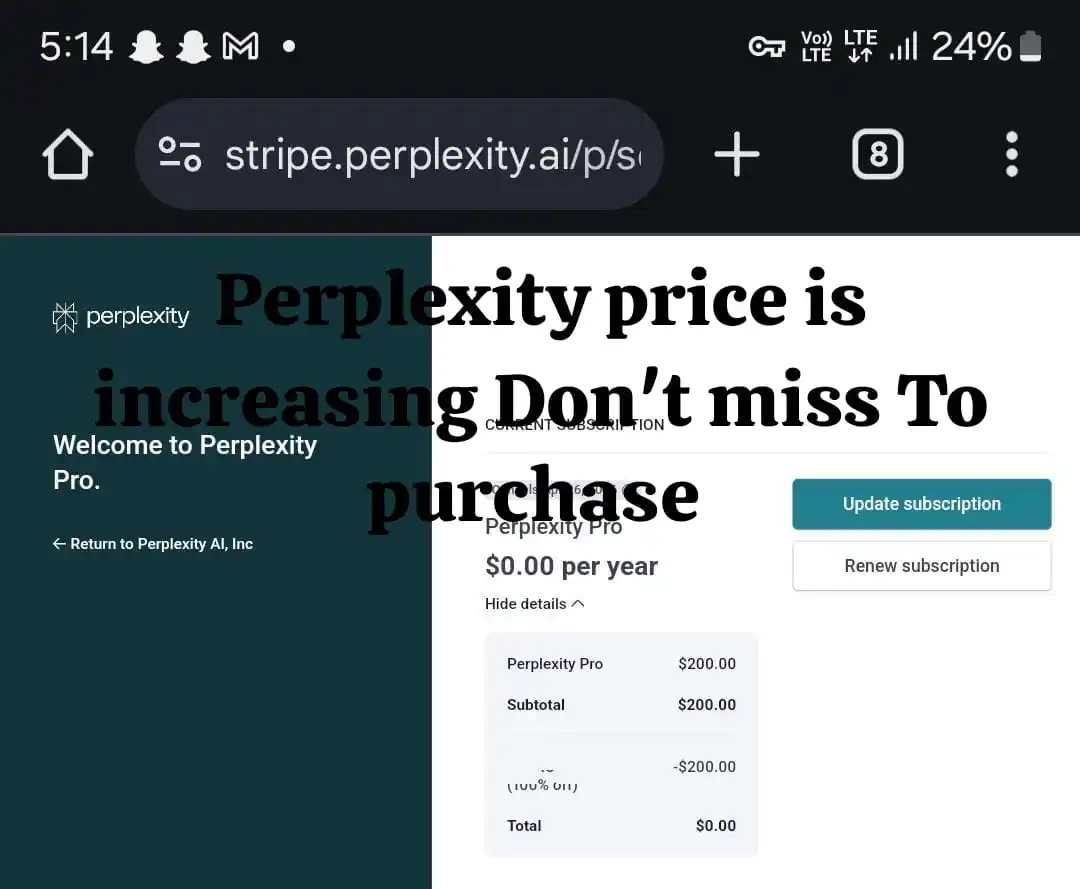 Image from Prime Seo Tools 🔥: ✨ Perplexity Pro AI 1 year ✨ Activation will be done on your mail. ✅...