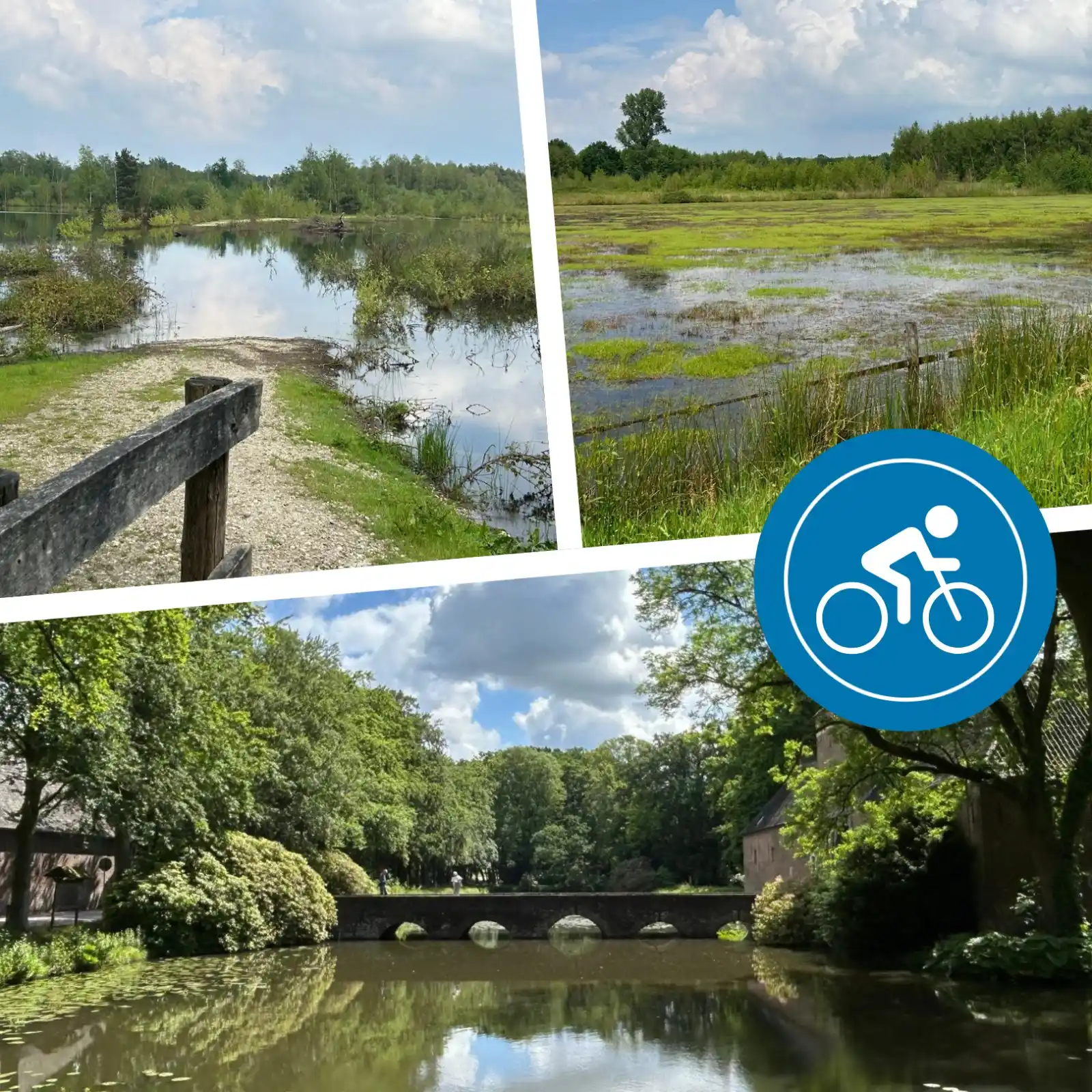Image from Kevelaer Marketing: 🚴♀️ *Radroute der Woche: Heide und Seen* 🌿 Diese Tour führt dich d...