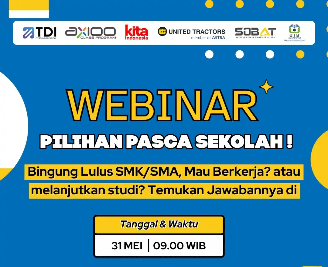 Image from Axioo Class Program (ACP): 📣 *REMINDER WEBINAR AXIOO - UNITED TRACTOR (UT) - UTB* ✉️ *Pesan Syst...