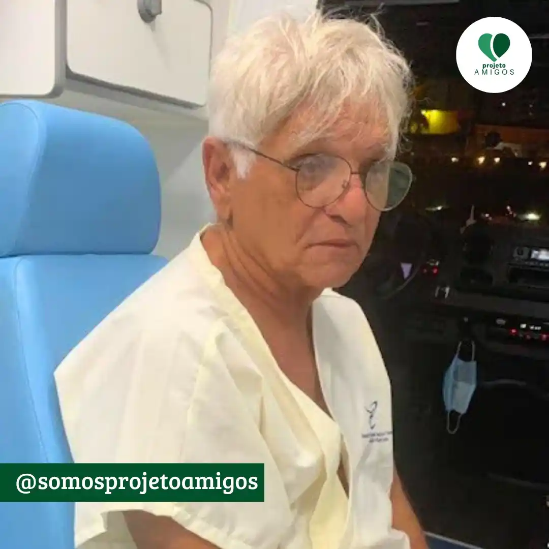 Image from Projeto AMIGOS: Remington Moretti, 73 anos, de João Pessoa (PB), luta contra um câncer...