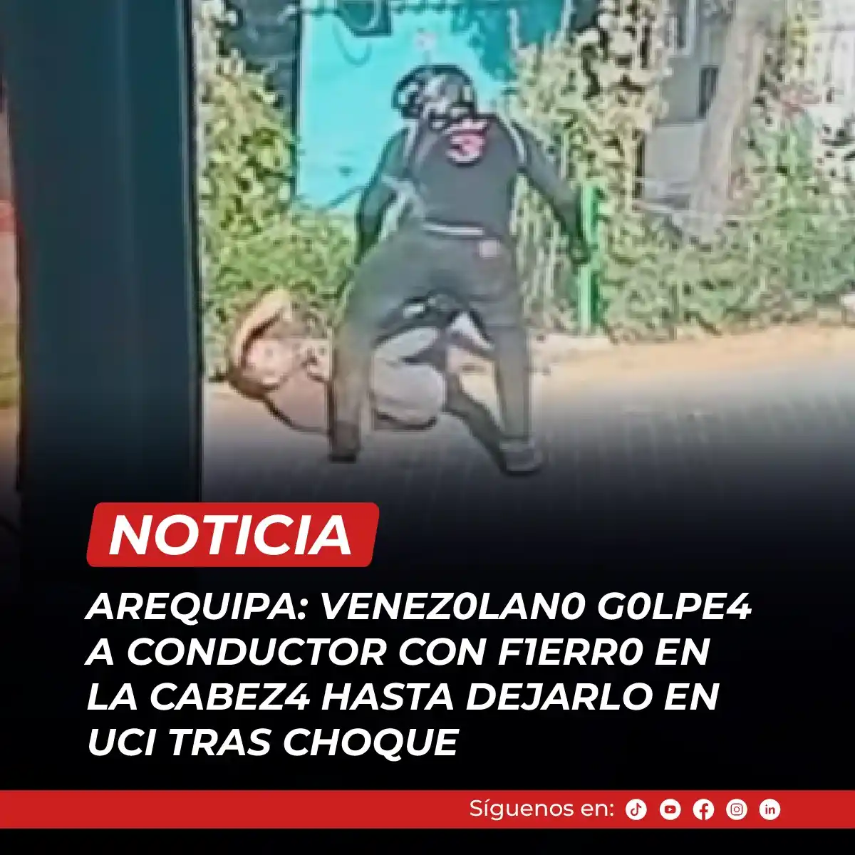 Image from Eco Noticias: 🛑REPARTIDOR VENEZ0LAN0 G0LPEA A CONDUCTOR CON F13RRO Y LO DEJA GR4VE ...