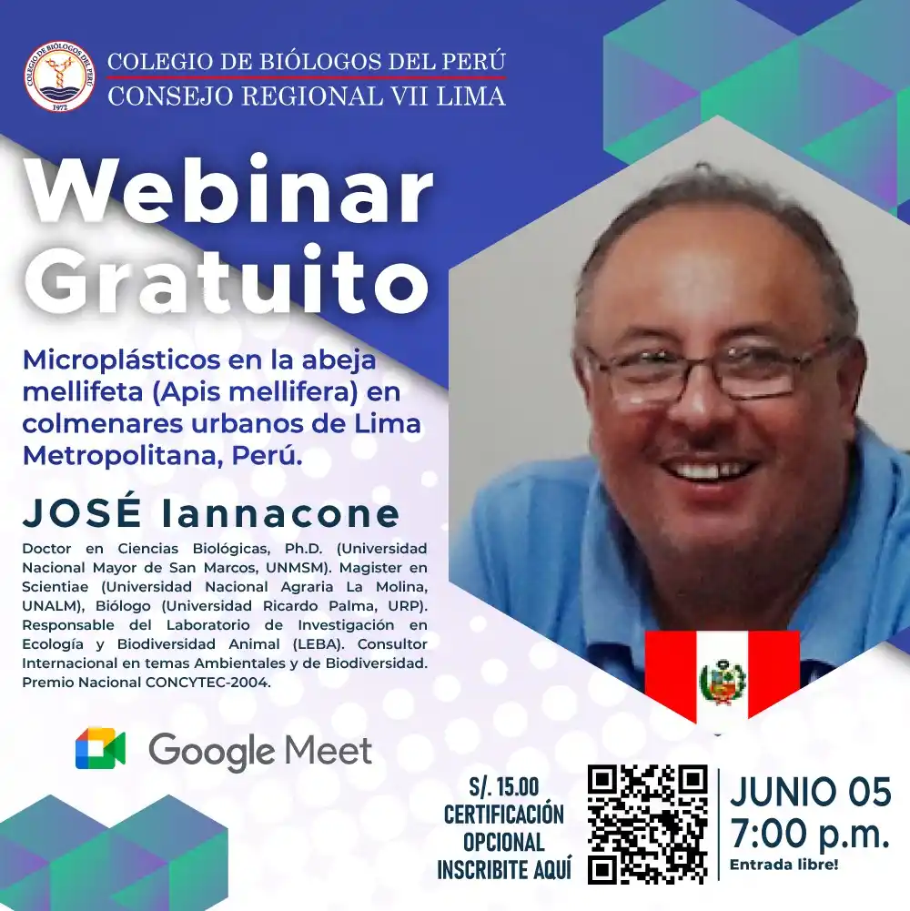 Image from CBP - CONSEJO REGIONAL VII LIMA: 🐝📣 ¡Te invitamos a participar en nuestro próximo Webinar Gratuito! ...