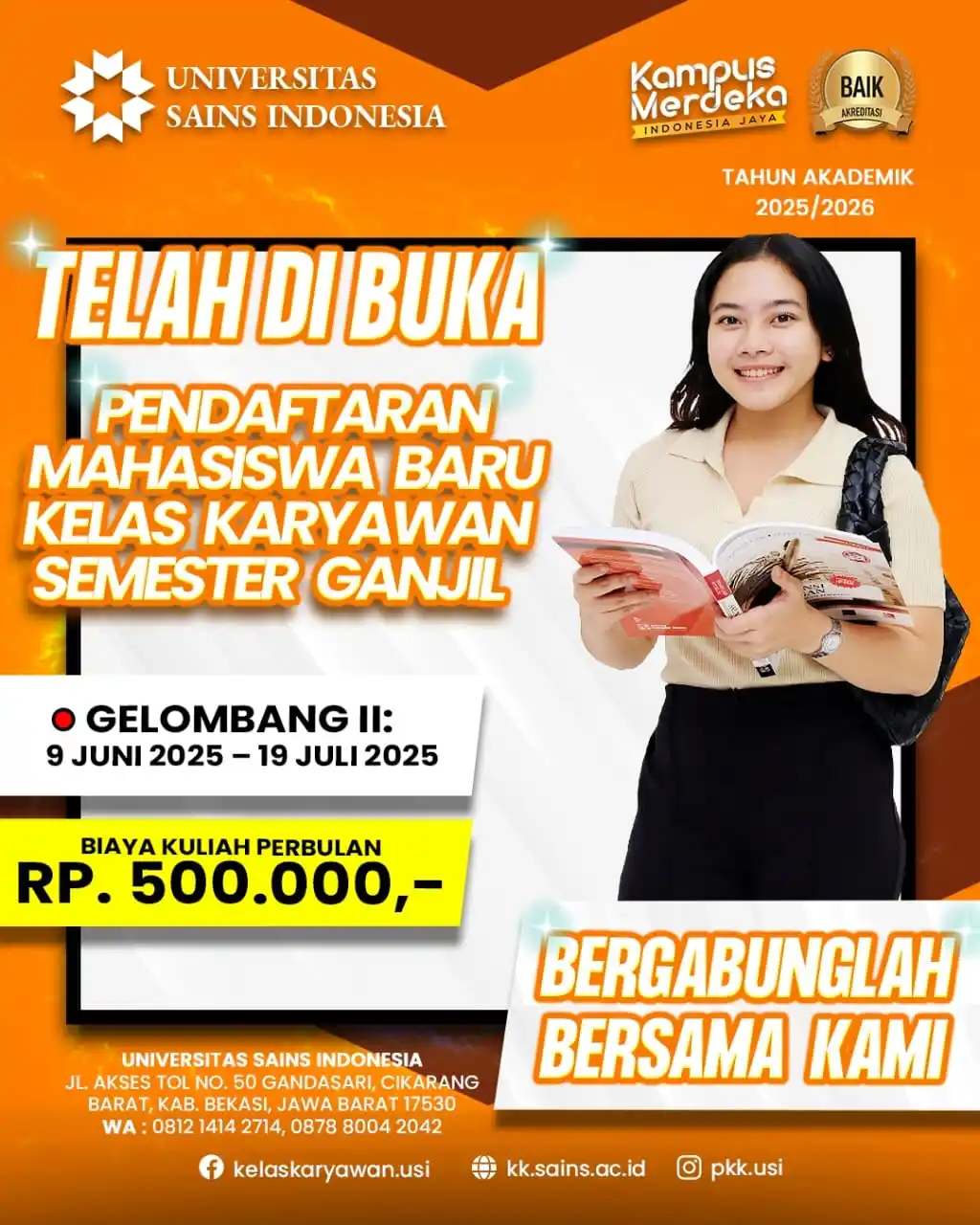 Image from Kelas Karyawan Univ. Sains Indonesia: TELAH DIBUKA PENDAFTARAN KELAS KARYAWAN SEMESTER GANJIL TA 2025/2026 U...