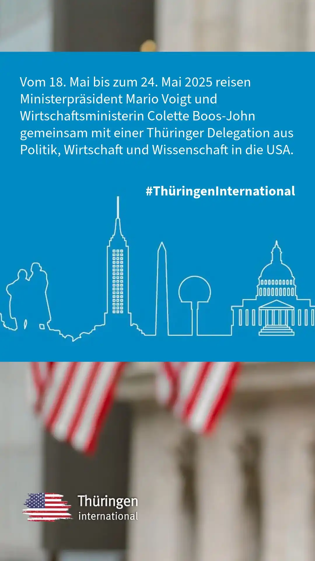 Image from Freistaat Thüringen: 🌍 Thüringen international – Delegationsreise in die USA „Ganz bewuss...