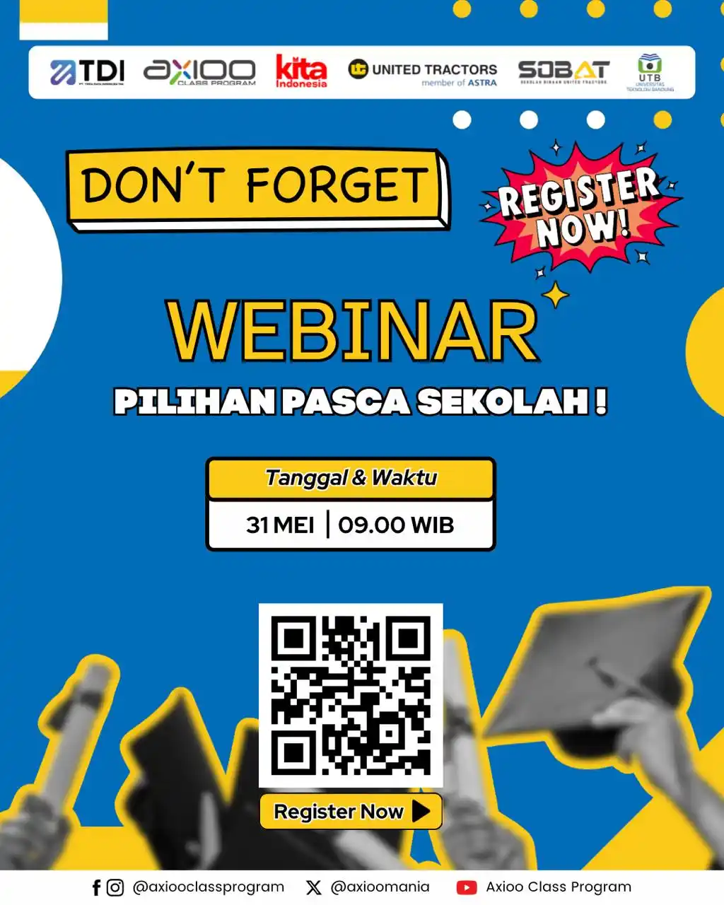 Image from Axioo Class Program (ACP): 📣 *UNDANGAN WEBINAR AXIOO* ✉️ *Pesan System Axioo Class Program* 🚨 ...