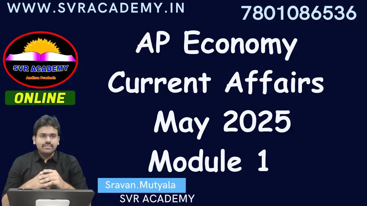 Image from SVR ACADEMY: video Uploaded Folder - Ap Current Affairs & Special Topics Topics Cov...