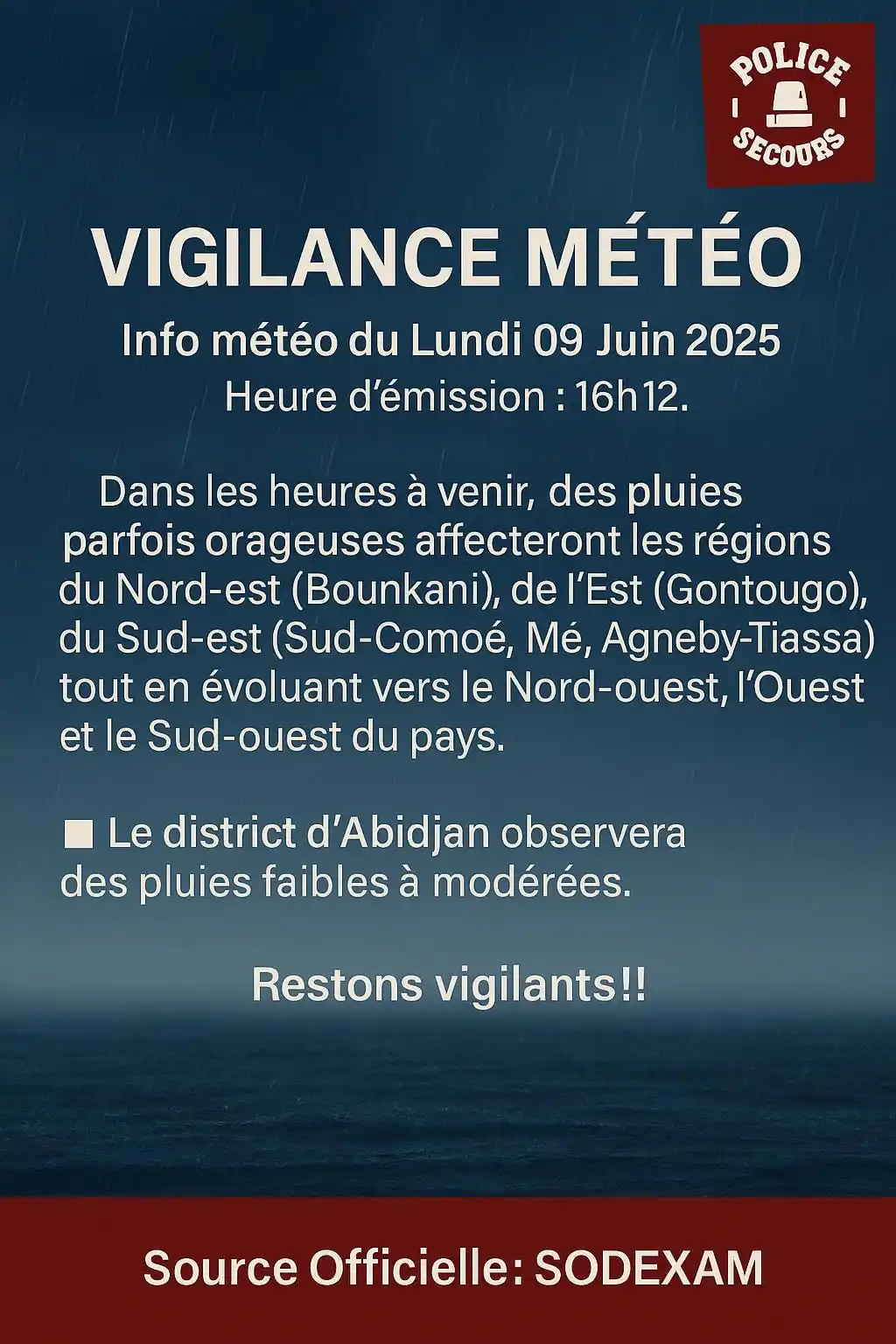 Image from POLICE SECOURS: ๐๐๐๐๐๐๐๐๐ ๐๐ฬ๐๐ฬ๐ : SOURCE OFFICIELLE : Sodexam Info mรฉt...
