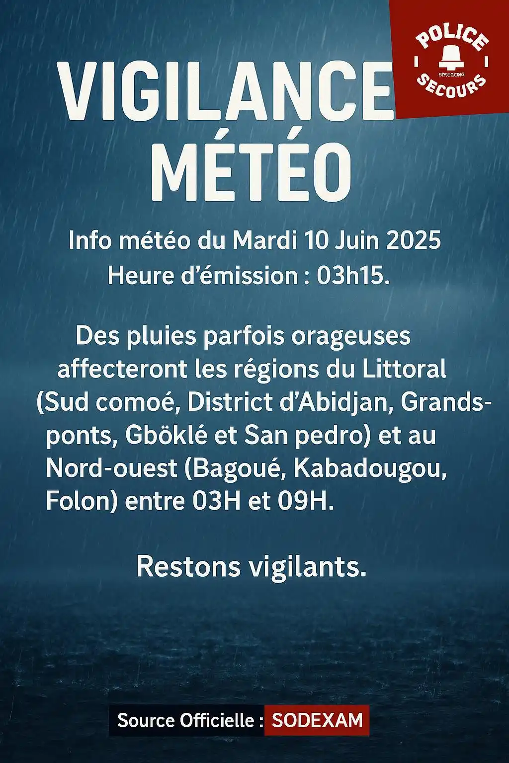 Image from POLICE SECOURS: ๐๐๐๐๐๐๐๐๐ ๐๐ฬ๐๐ฬ๐ : SOURCE OFFICIELLE : Sodexam Info m...