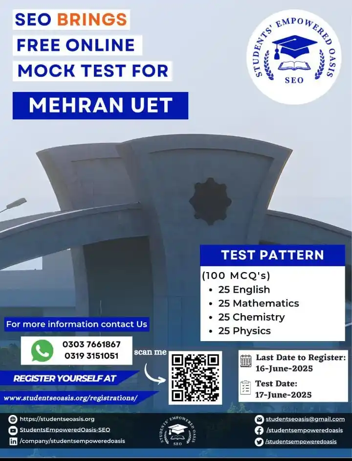 Image from Students' Empowered Oasis-SEO: We are thrilled to announce a *FREE Online Mock Test for the Entrance ...