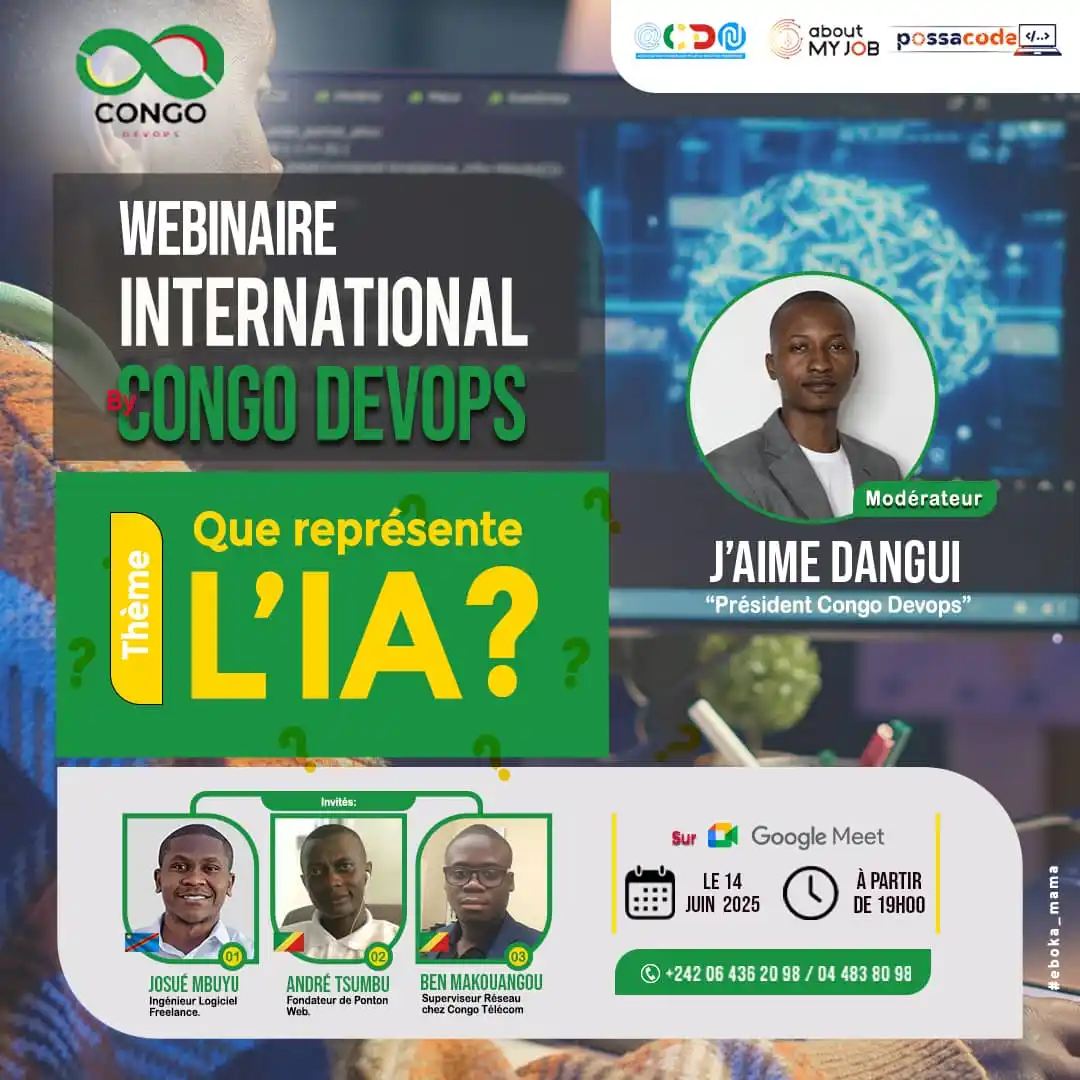 Image from 𝗔𝗖𝗗𝗡 🍃: Webinaire International – 14 Juin 🎙️ Thème : "Que représente l’IA ?...