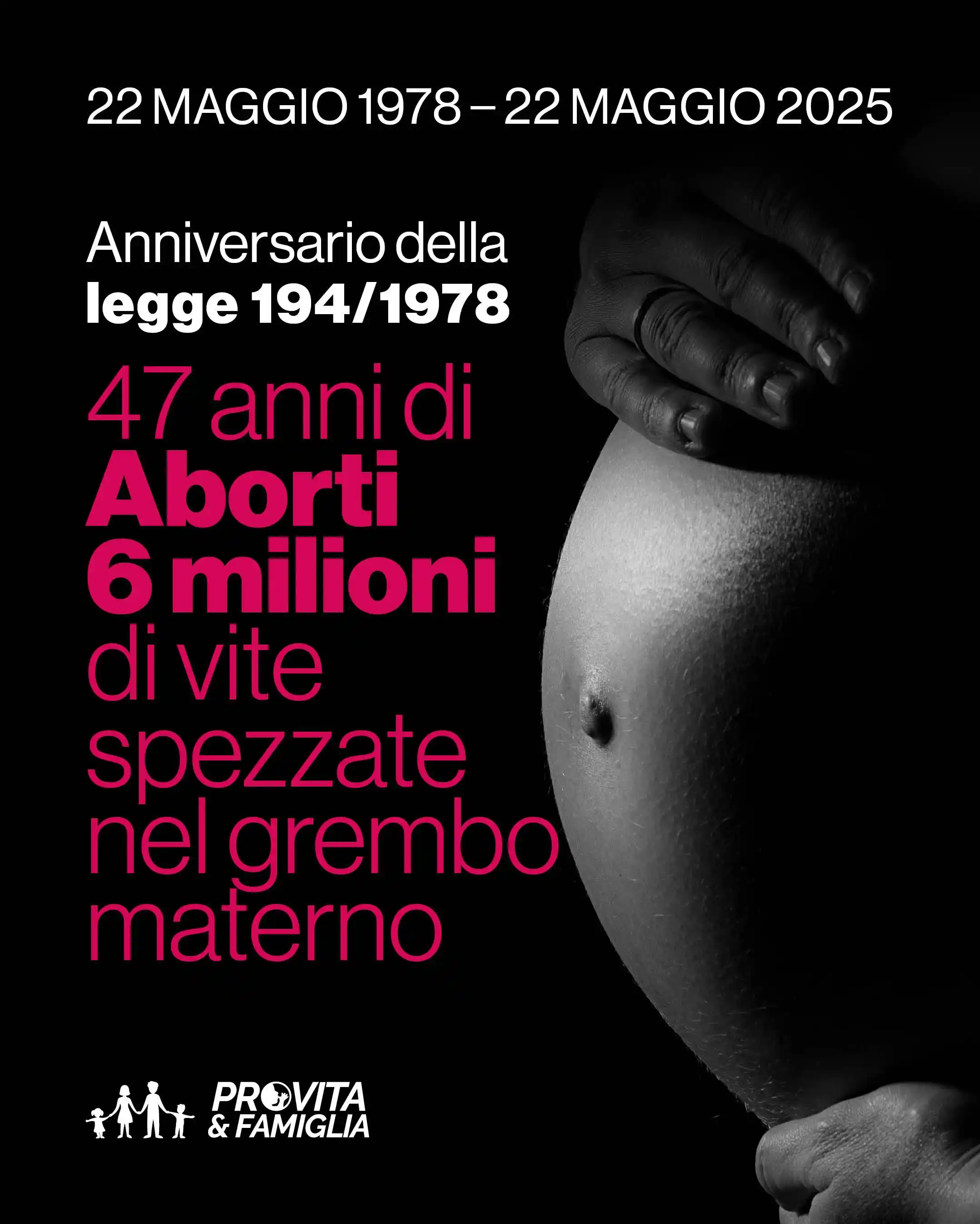 Image from Pro Vita & Famiglia : 🕯 *22 maggio 1978 – 22 maggio 2025*  47 anni fa veniva approvata la l...