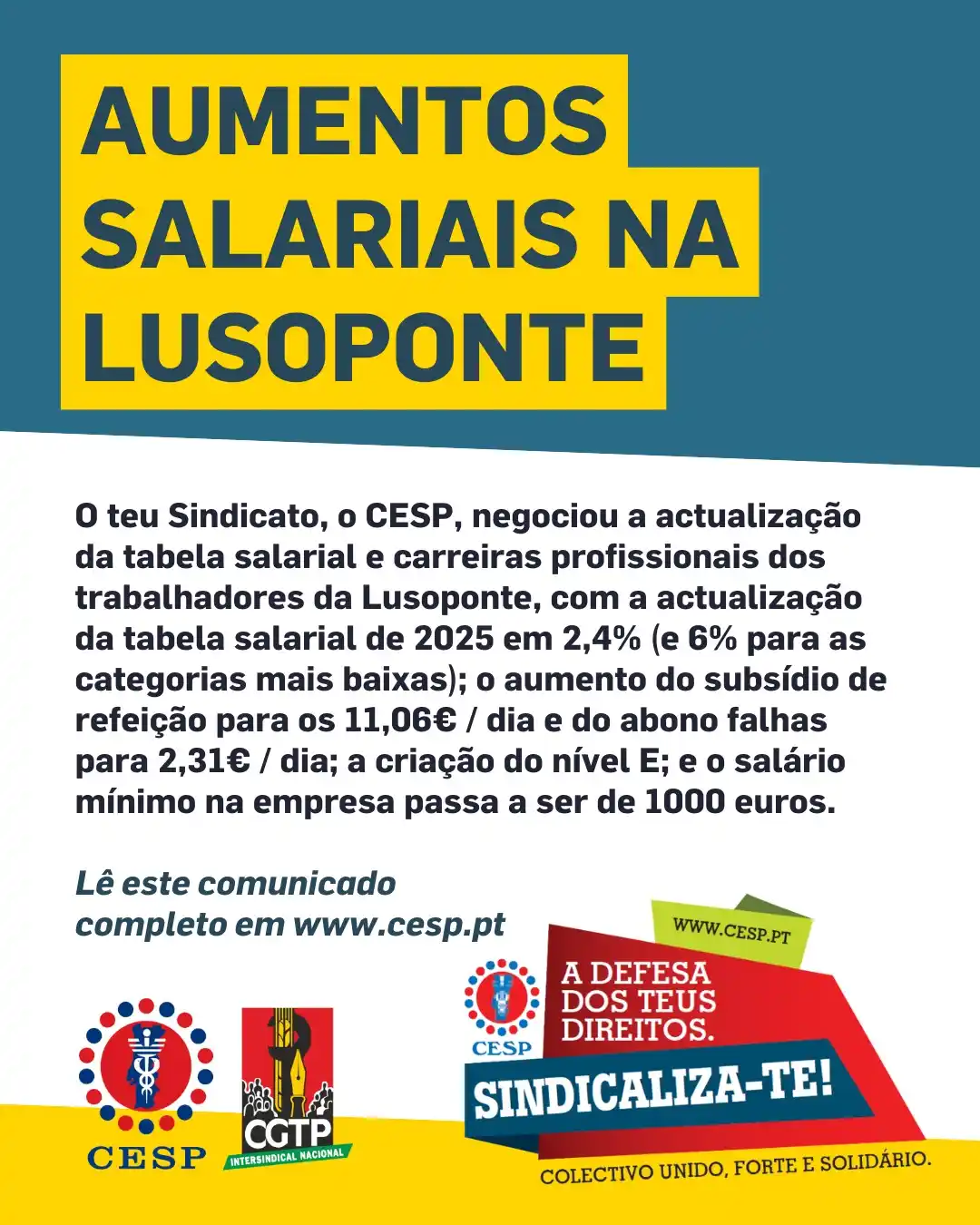 Sindicato CESP post