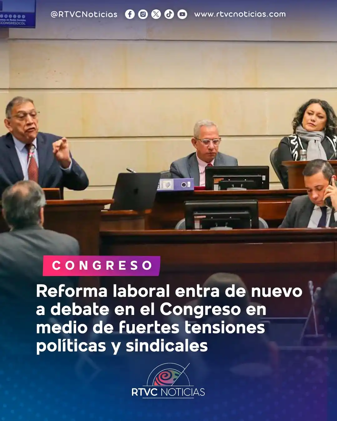 Image from RTVC Noticias 🇨🇴: 🏛️🏦Aunque el nuevo texto cuenta con respaldo mayoritario en la Comis...